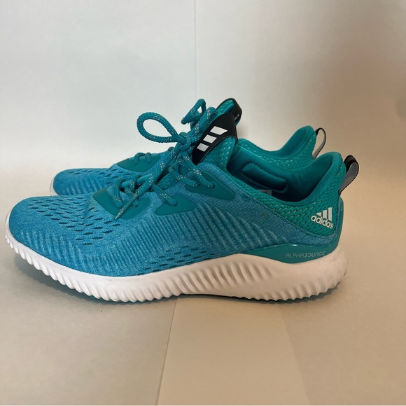 Adidas Alphabounce Womens Tennis Shoe Bright Blue size 7 - Picture 4 of 6